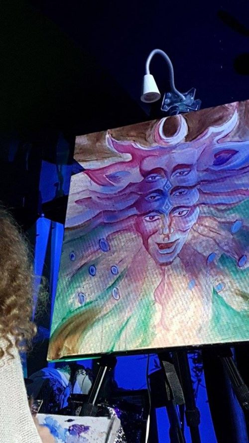 Live painting to Shpongle @ Space Mountain international Arts Lab, Spain Oct 6-9th 2017